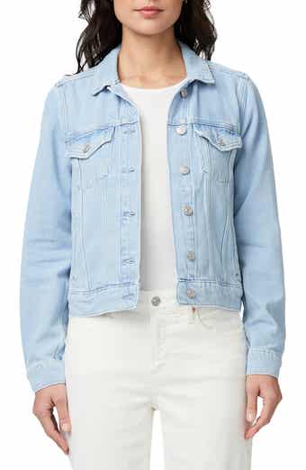 PAIGE Rowan Frayed Back Yoke Denim Jacket
