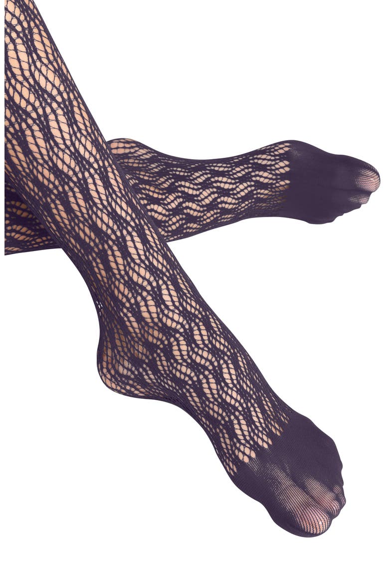 Fluid Fusion Net Tights, Alternate, color, WINEBERRY