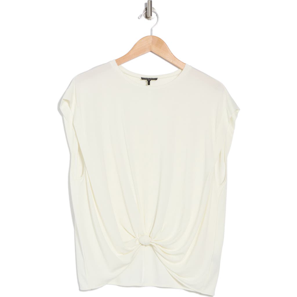 Rag & Bone Jenna Knotted Muscle Tee In Ivory
