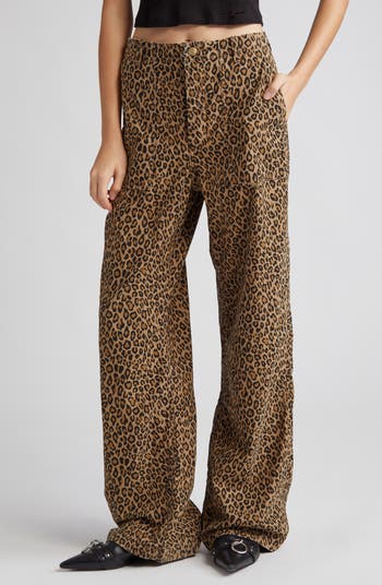 R13 Leopard Print Wide Leg Utility Pants | Nordstrom R13 Leopard Print Wide Leg Utility Pants | Nordstrom