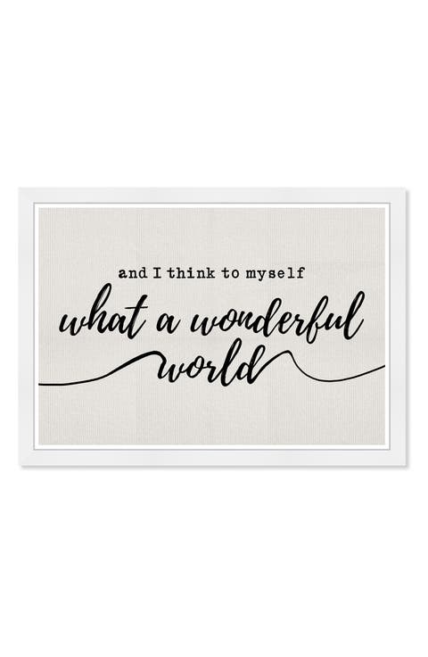 A Wonderful Life Framed Art