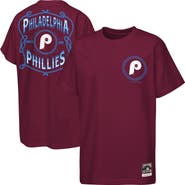 Mitchell & Ness Youth Mitchell & Ness  Burgundy Philadelphia Phillies Cooperstown Rodeo Rope T-Shirt