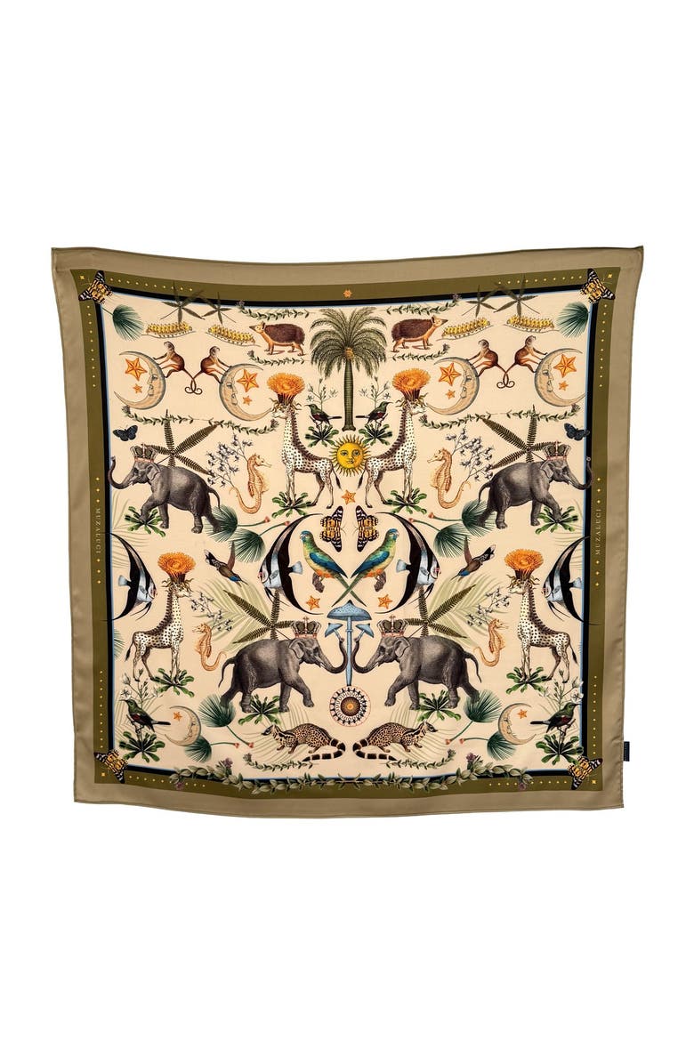 Muzaluci Scarf Circus, Main, color, Green