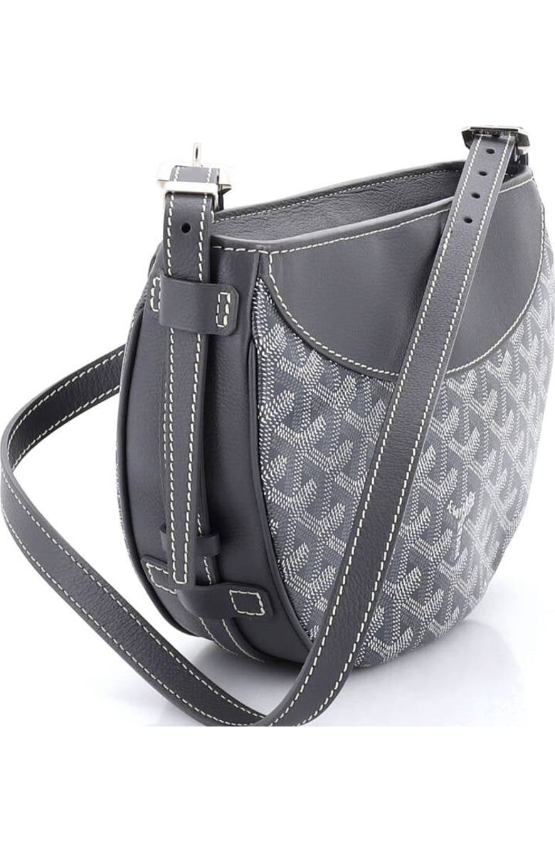 Pre-Owned Goyard Hirondelle Shoulder Bag Coated Canvas and Leather, Alternate, color, Gray