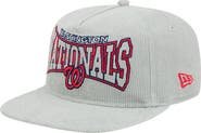 New Era Men's New Era Gray Washington Nationals Corduroy Golfer Snapback Hat