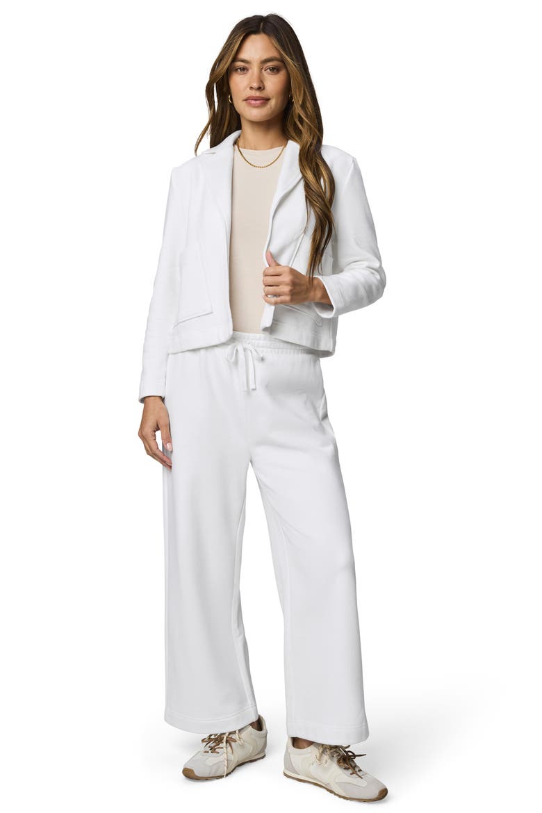 Matilda Wide Leg Terry Pants, Alternate, color, WHITE