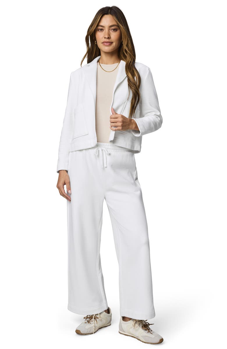 Splendid Matilda Wide Leg Terry Pants, Alternate, color, White