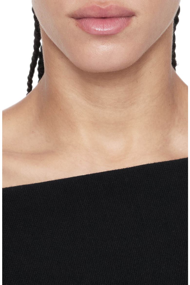 Ellie Off the Shoulder Dress, Alternate, color, BLACK