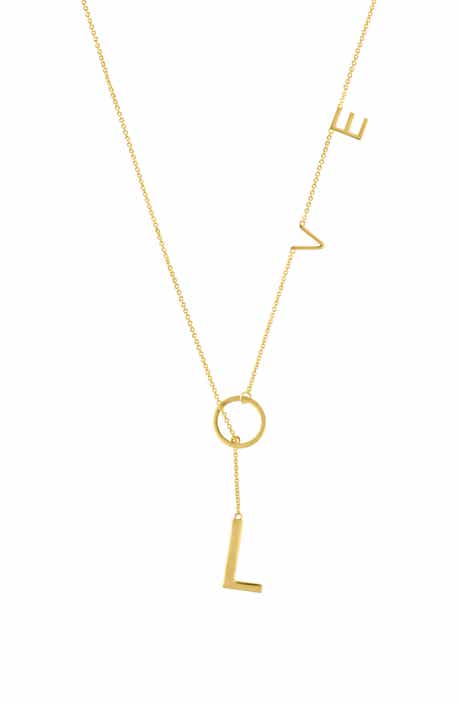 st. Moran Adjustable Love Lariat Necklace