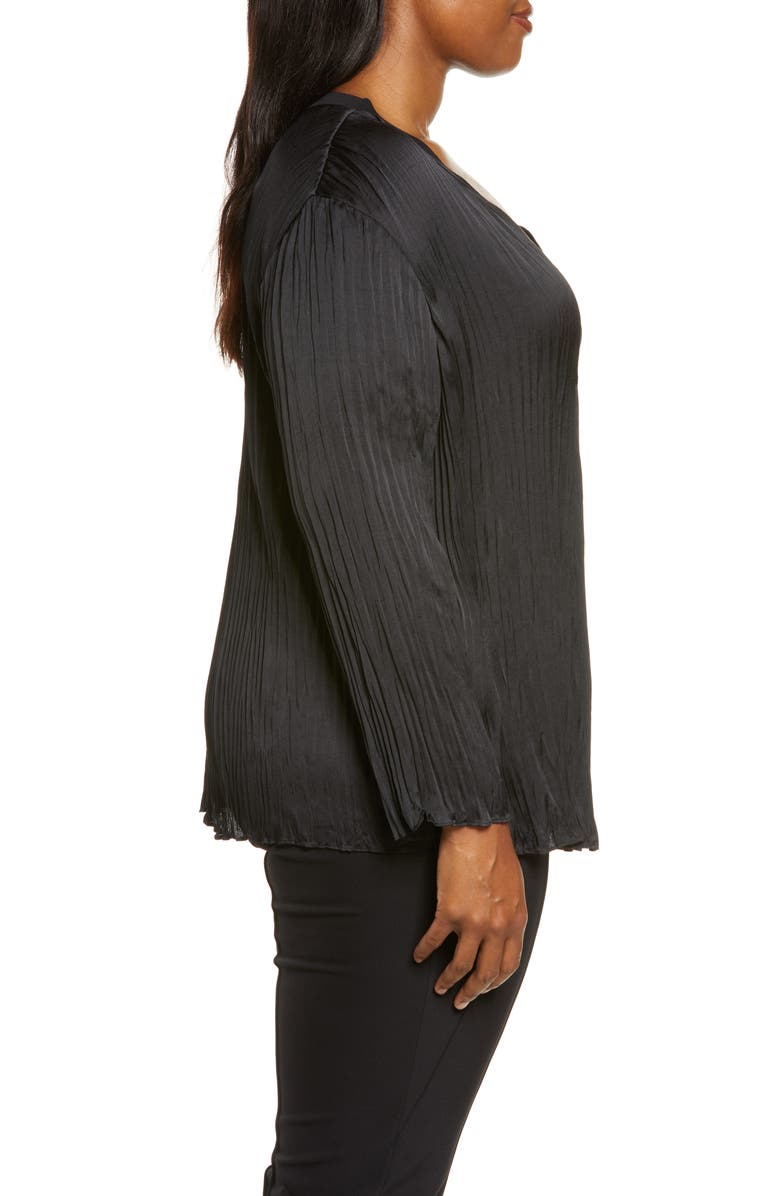 Vince Crushed Satin Blouse, Alternate, color,