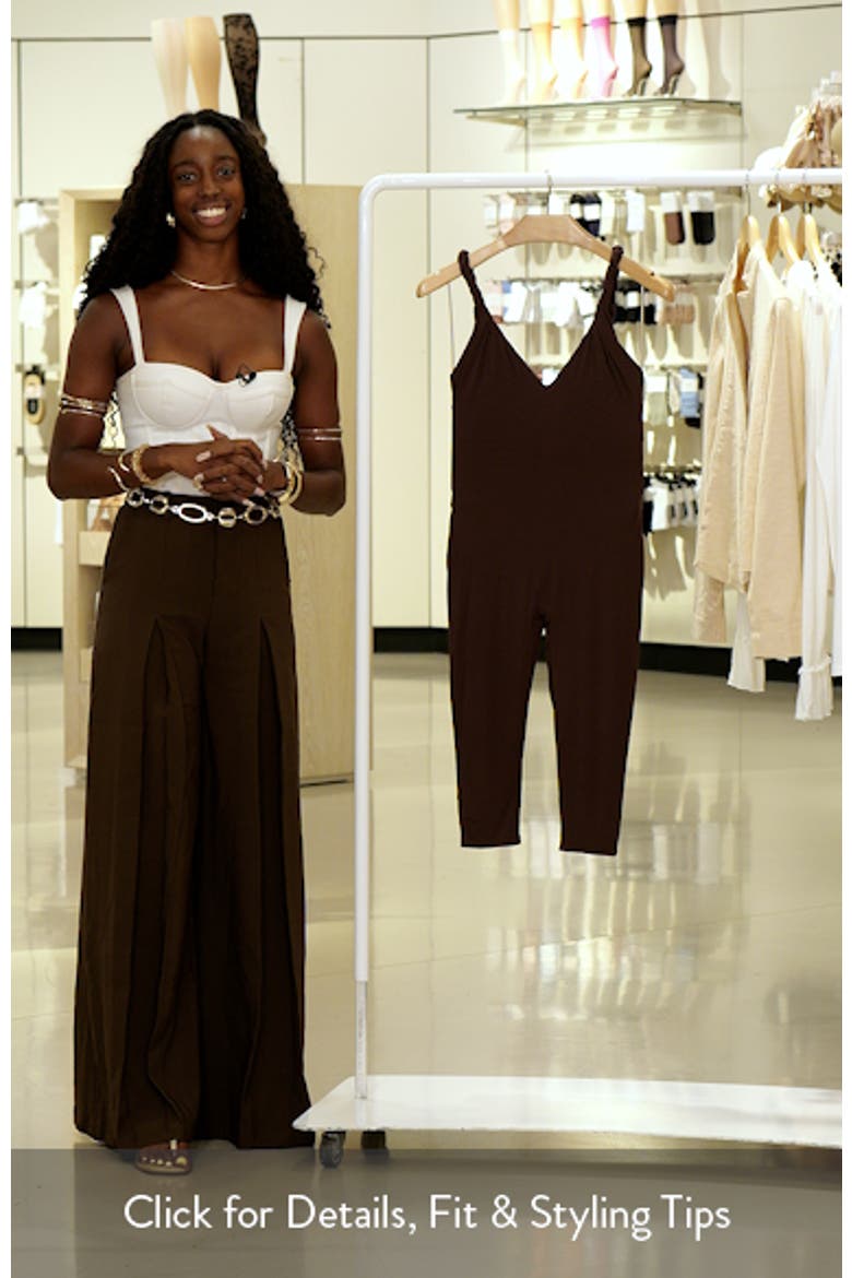 Deep Plunge Capri Jumpsuit video