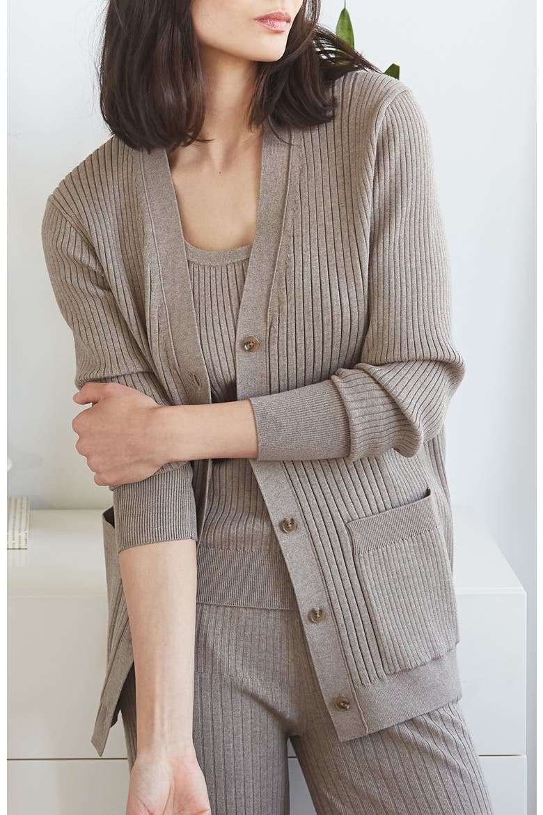 Oxford Cardigan, Alternate, color, Sable