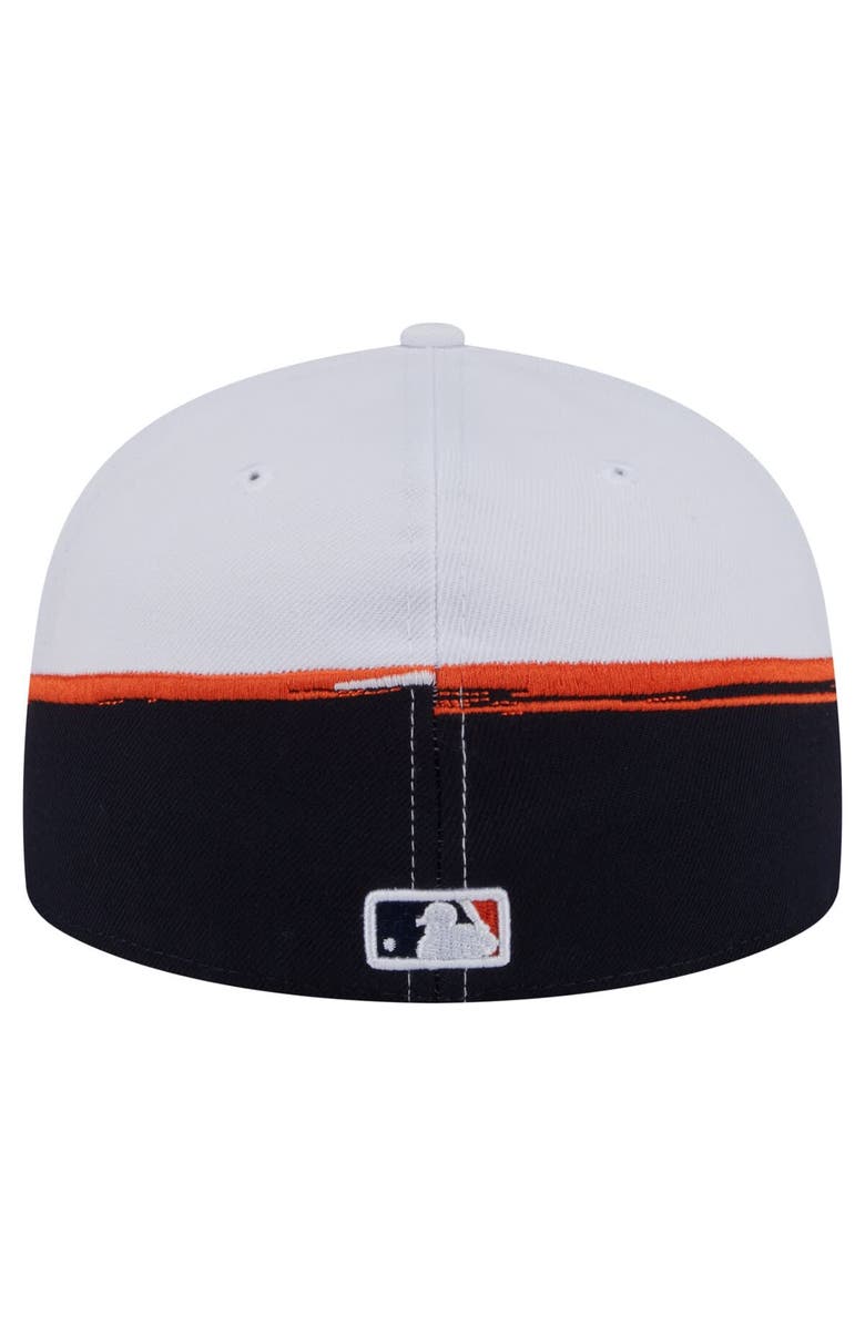 New Era Men's New Era Navy/White Houston Astros Paint Stroke 59FIFTY Fitted Hat, Alternate, color, Navy