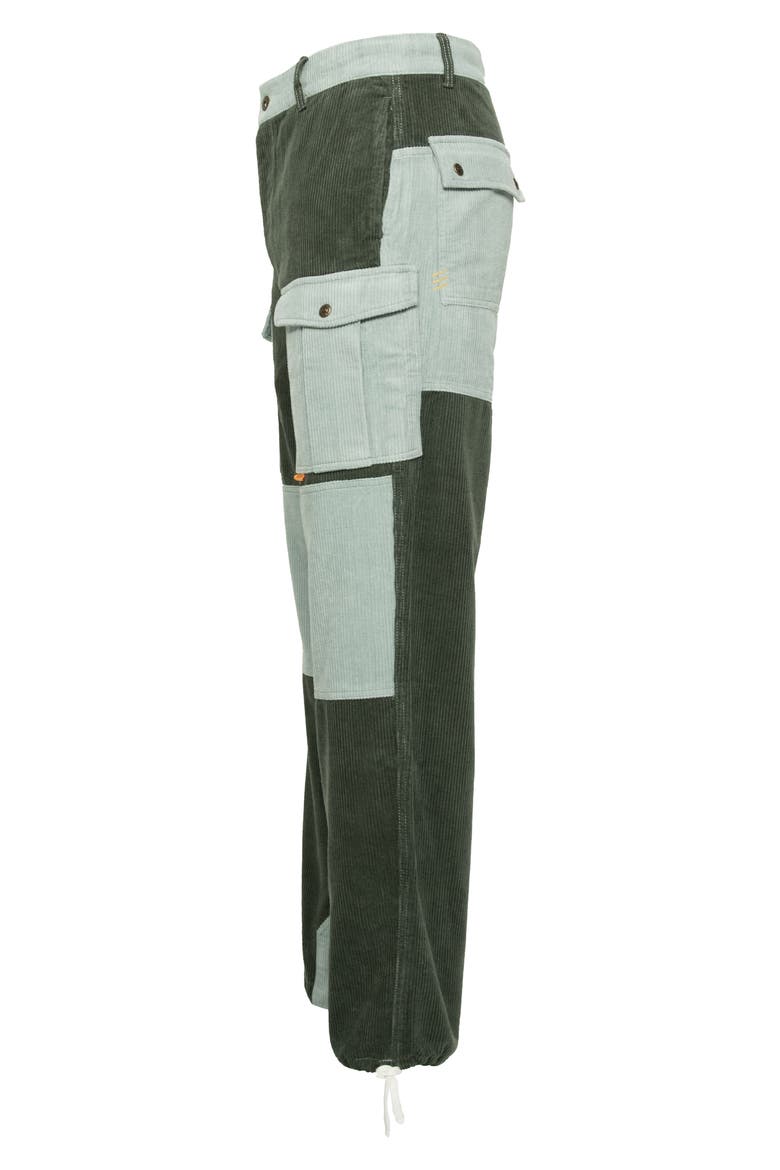 Corduroy Cargo Hiking Pants, Alternate, color, GREEN