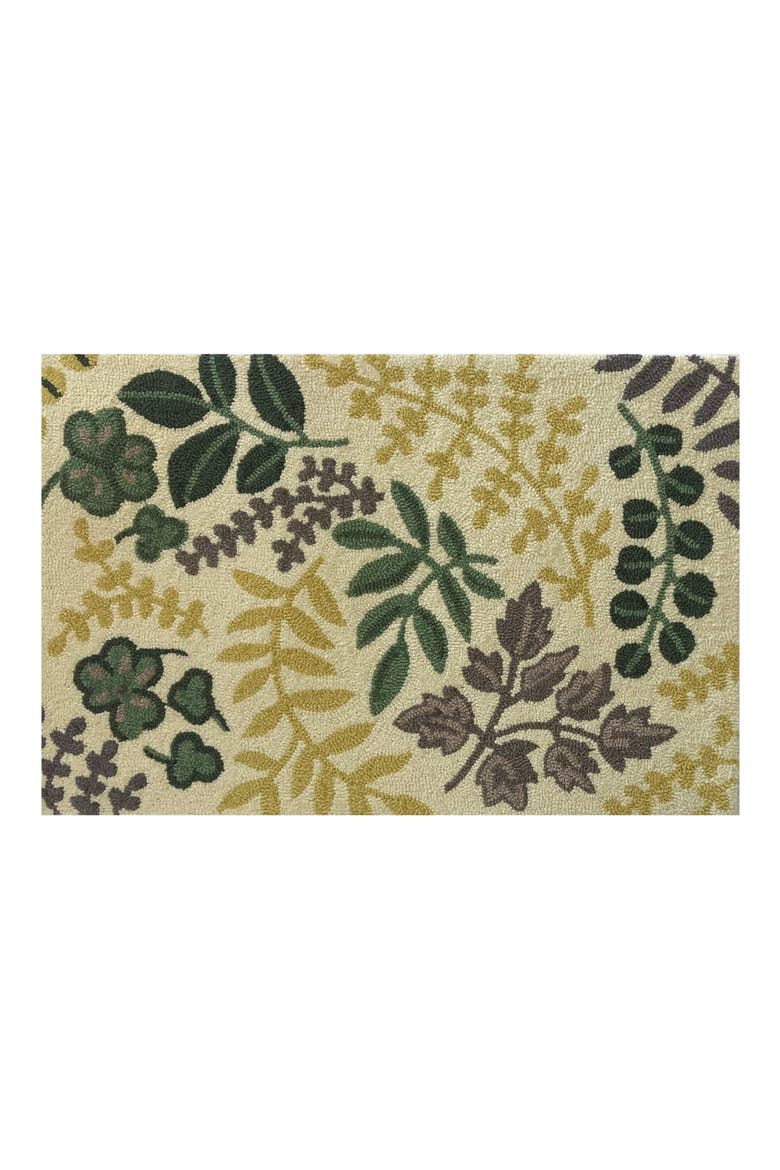 Lucky Fern Floral Doormat, Main, color, CREAM MULTI