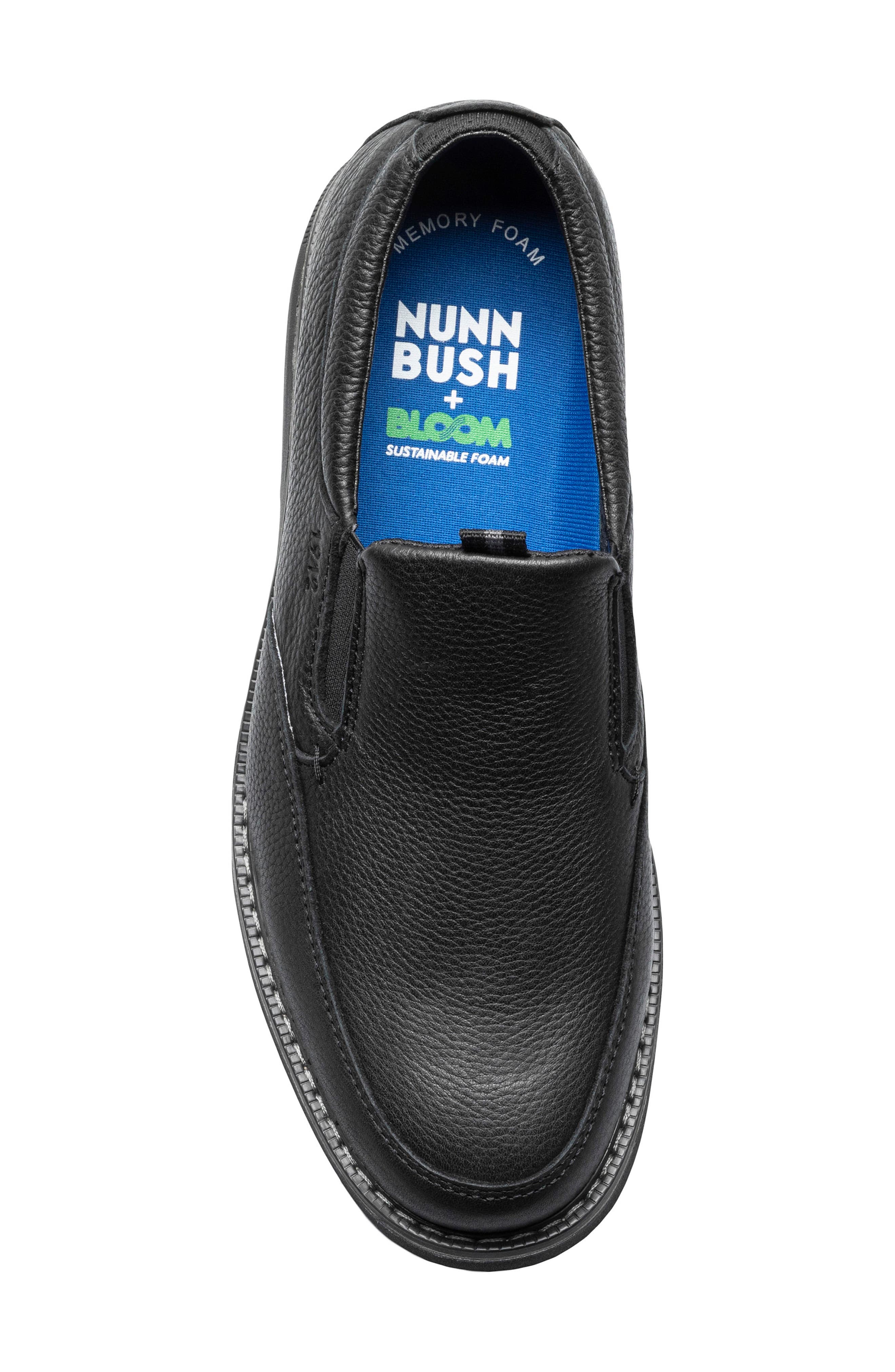 NUNN BUSH Otto Moc Toe Loafer - Wide Width Available, Alternate, color, Black Tumble