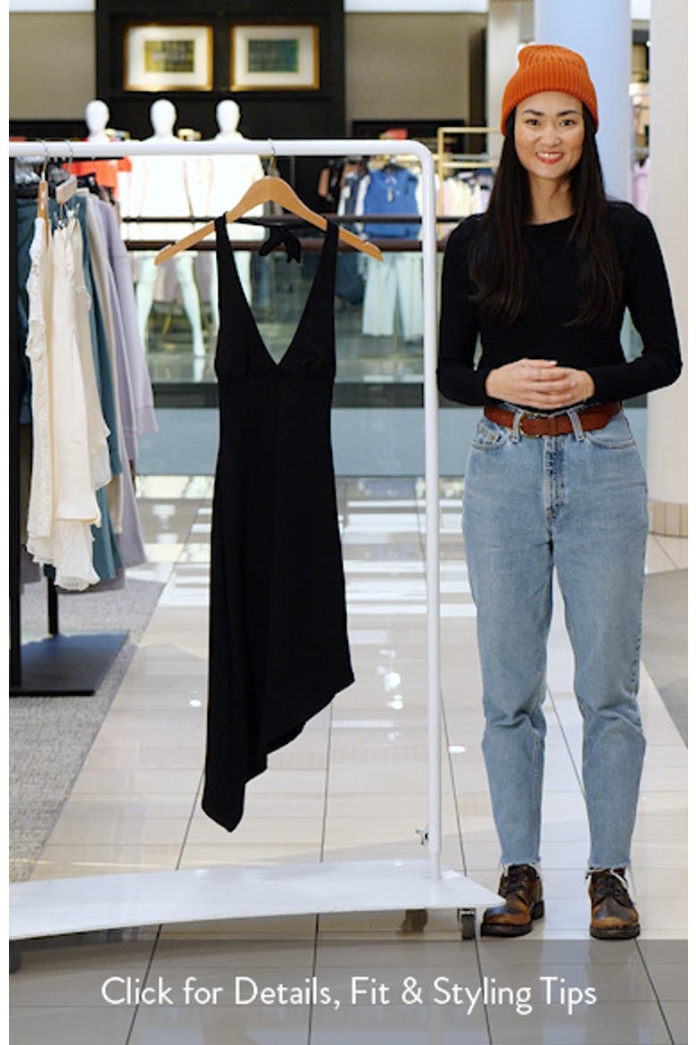 Whimsy Asymmetric Halter Midi Dress video