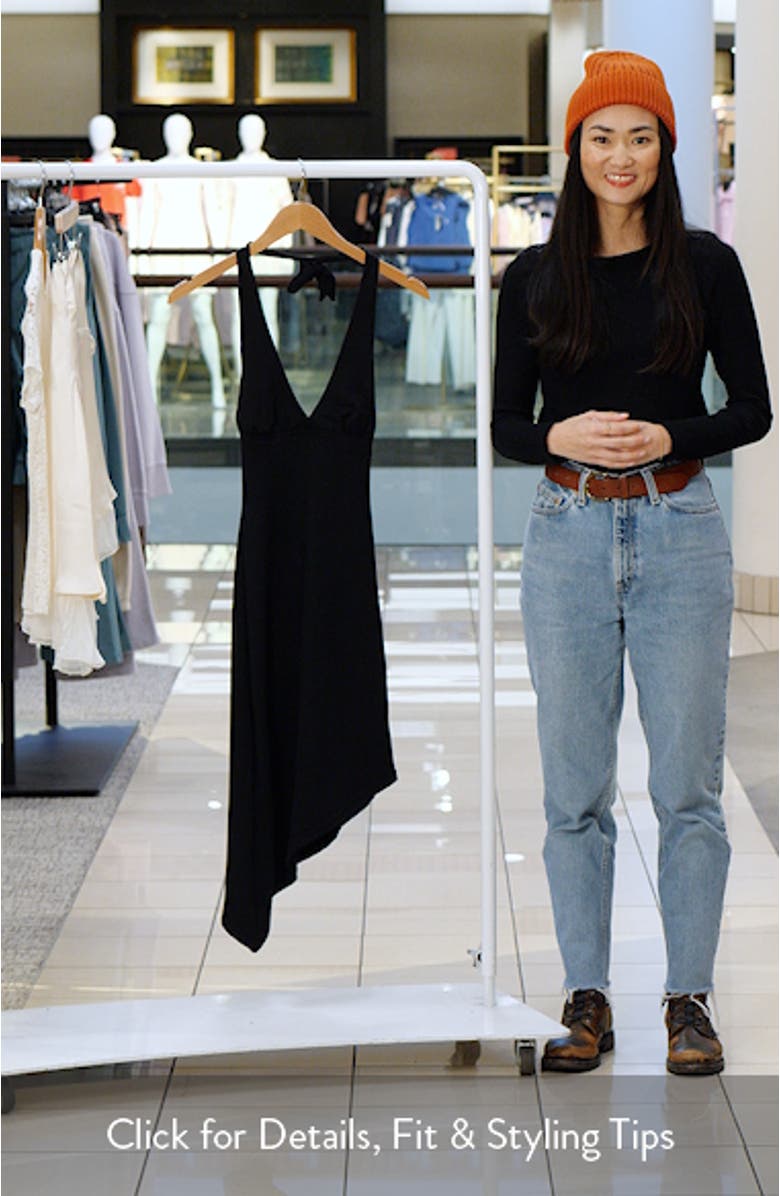 Whimsy Asymmetric Halter Midi Dress, sales video thumbnail