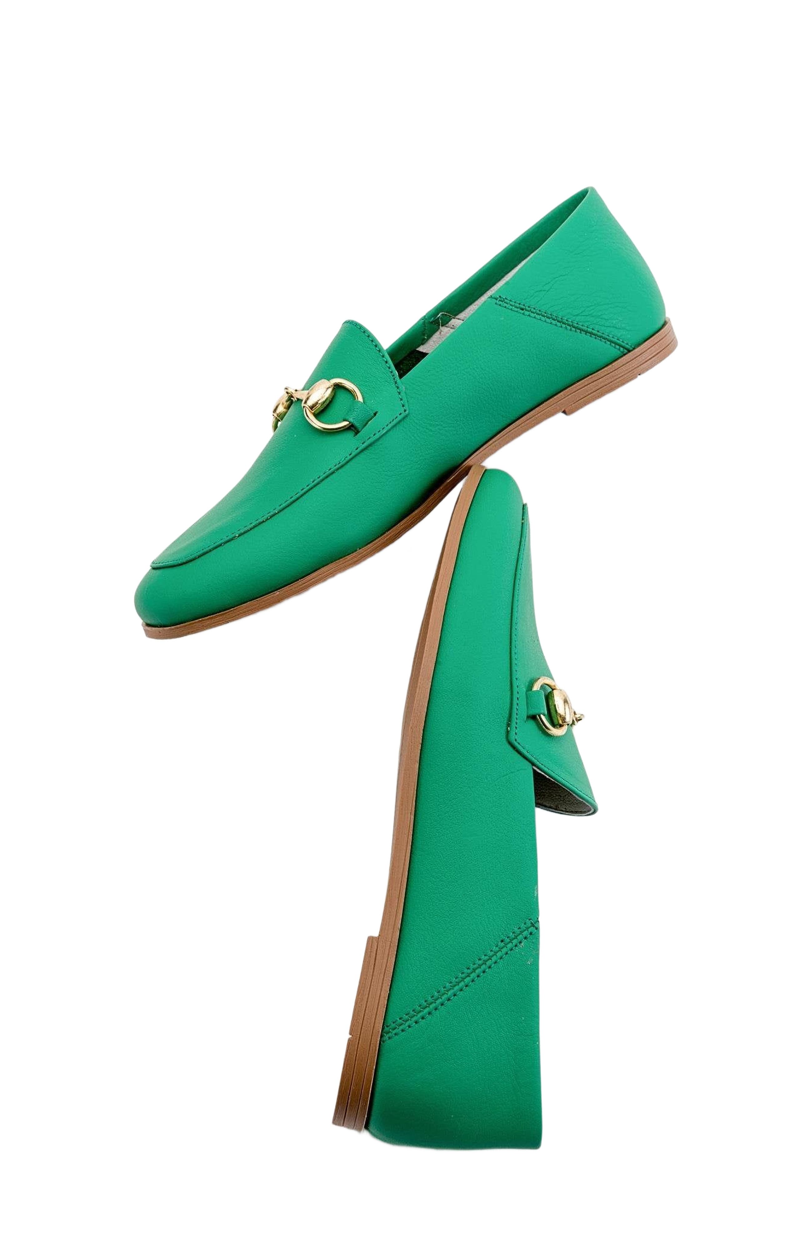 Forever & Always Shoes Penny Leather Horsebit Loafers, Alternate, color, Green Leather