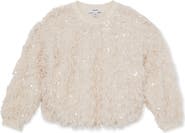 Reiss Kids' Roxy Sequin Fringe Sweater