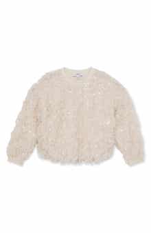 Kids' Roxy Sequin Fringe Sweater