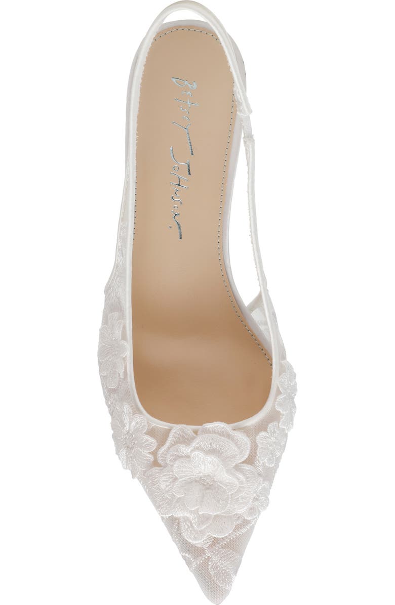 Betsey Johnson Dian Slingback Pump, Alternate, color, Ivory