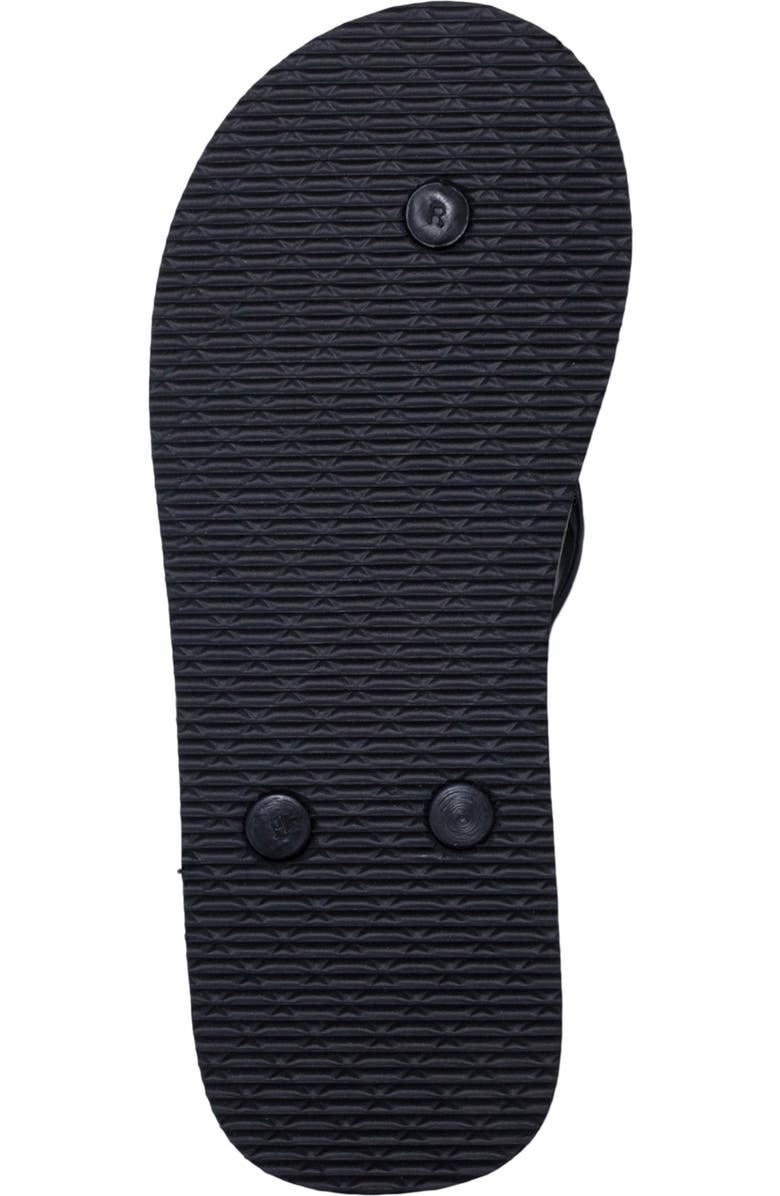 bebe Logo Print Flip Flop, Alternate, color, Black