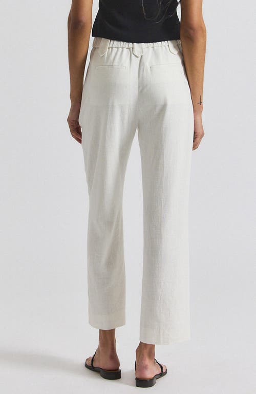 Derek Lam 10 Crosby Nika Drapey Ankle Pants In White