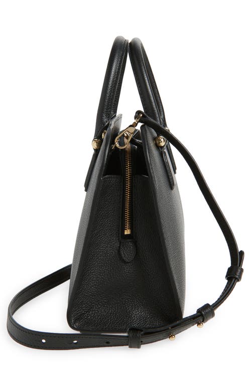 Strathberry Midi Georgia Leather Tote In Black
