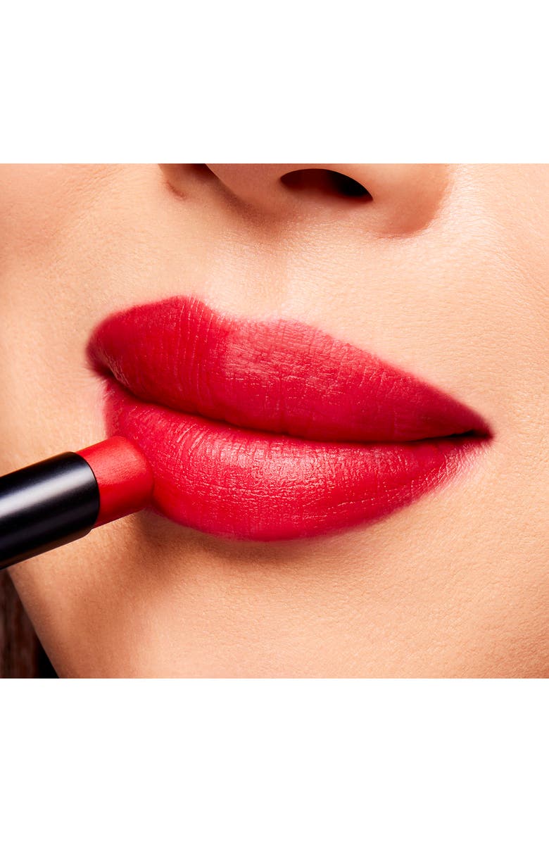 MAC Cosmetics Powder Kiss Velvet Blur Slim Moisturizing Matte Lipstick, Alternate, color, Ruby New