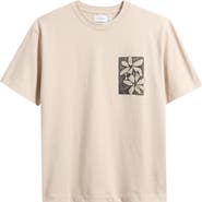 Topman Oversize Floral Graphic Cotton T-Shirt