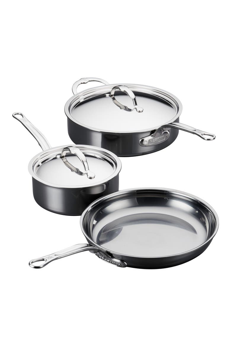 NanoBond Essential 5-Piece Cookware Set, Main, color, STAINLESS STEEL