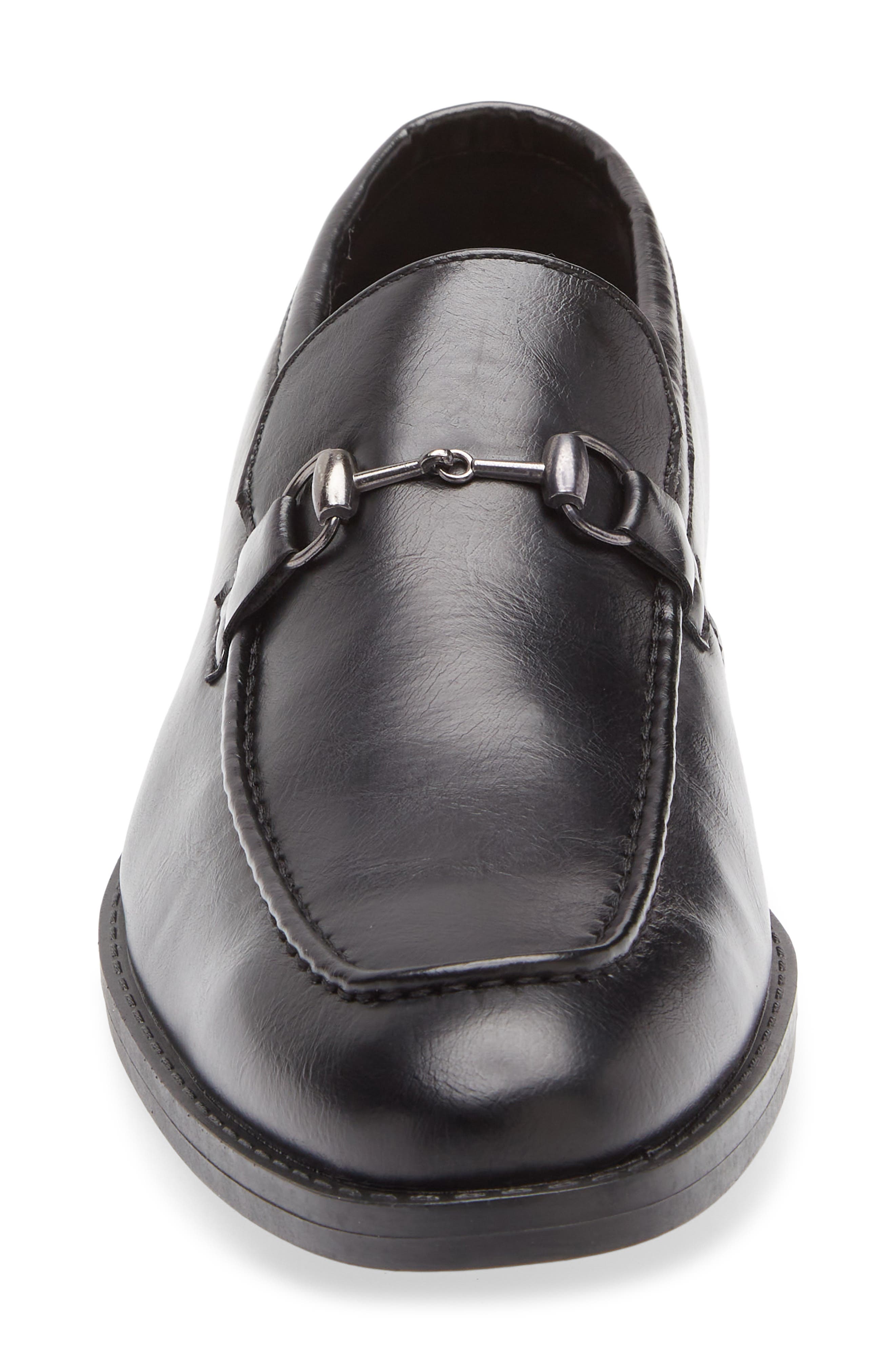 GEOFFREY BEENE Faux Leather Loafer, Alternate, color, Black