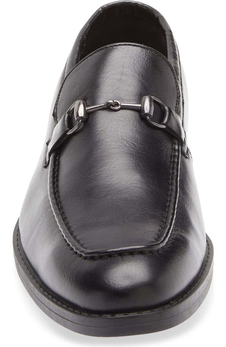 GEOFFREY BEENE Faux Leather Loafer, Alternate, color, Black