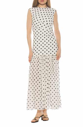 Caelen Cap Sleeve Drop Waist Maxi Dress
