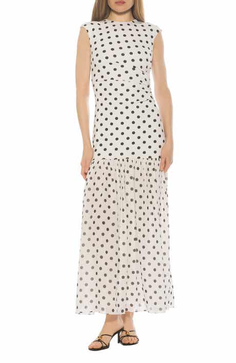 Caelen Cap Sleeve Drop Waist Maxi Dress