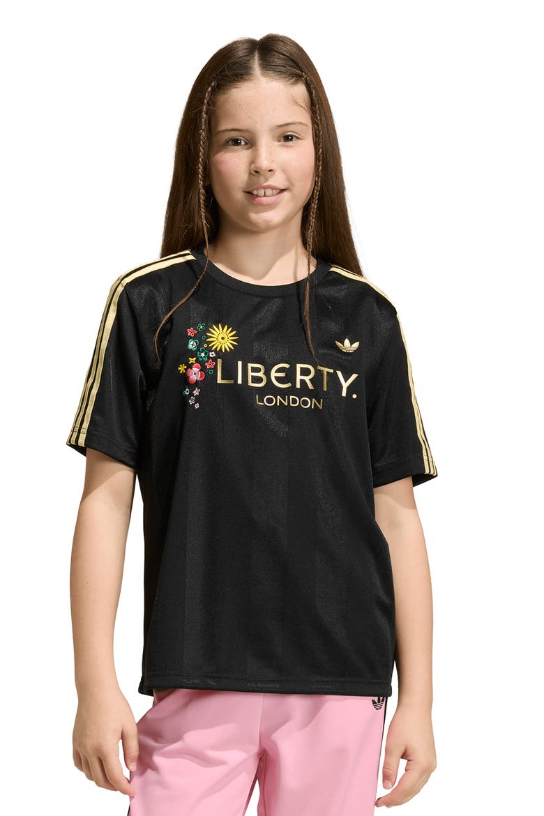 x Liberty London Kids' Recycled Polyester Jersey, Alternate, color, BLACK