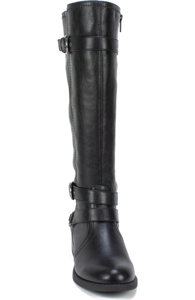 White Mountain Footwear Loyal Tall Faux Leather Riding Boot - Wide Calf, Alternate, color,