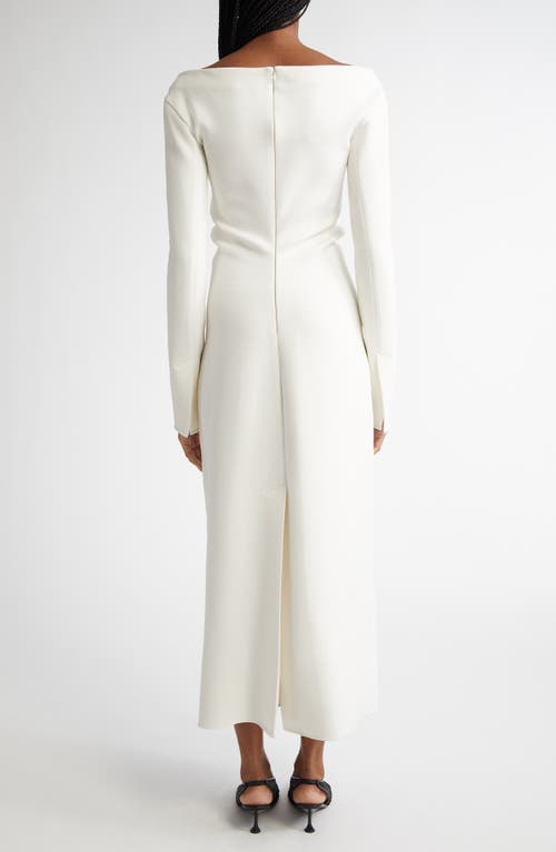 Shop Proenza Schouler Yara Off The Shoulder Long Sleeve Midi Dress In Off White