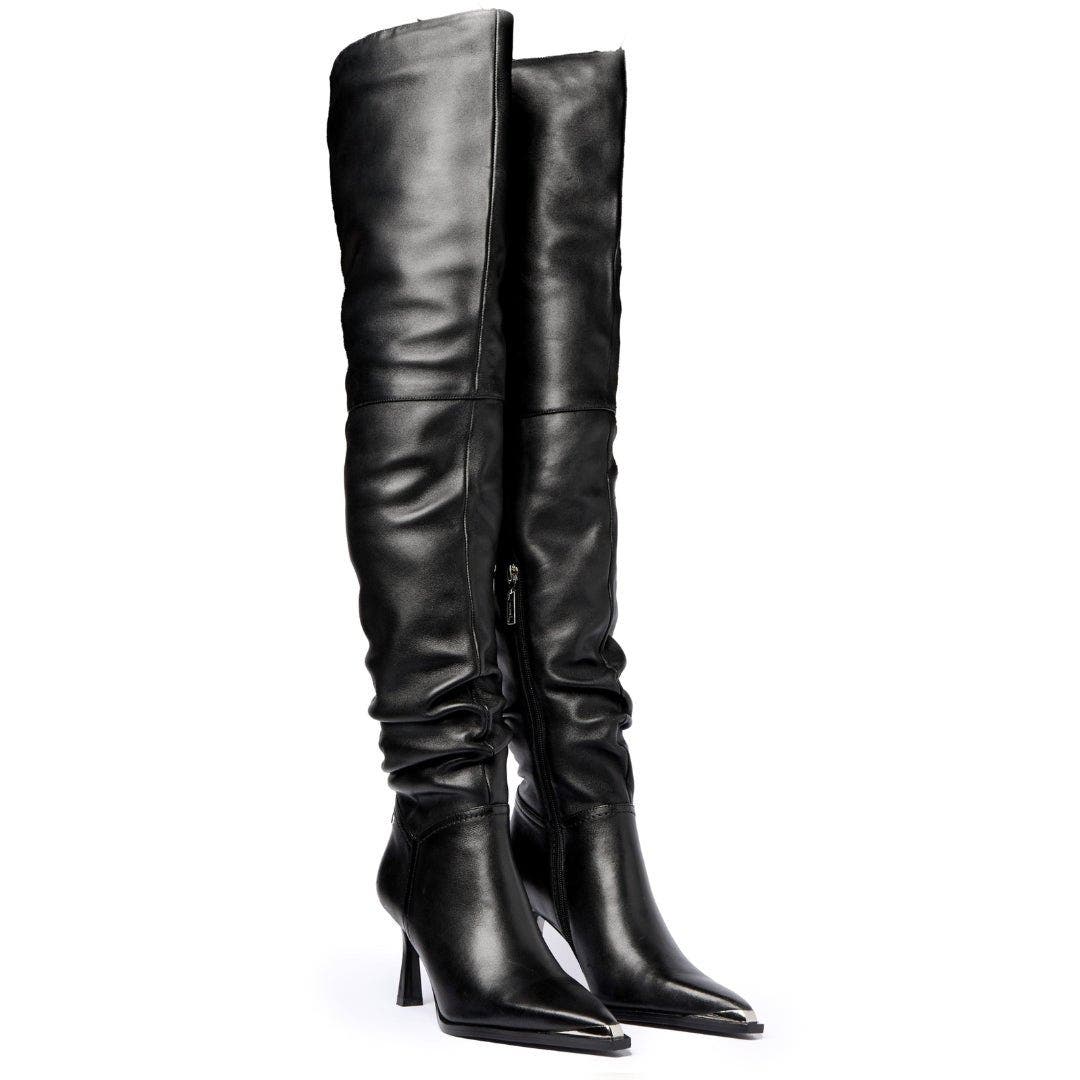 MALLET Sienna Thigh-High Boots, Main, color, Black