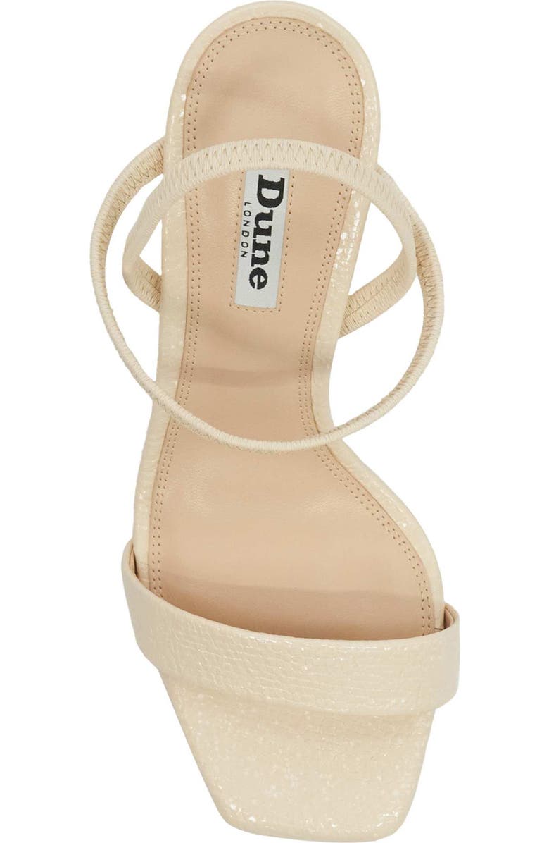 Dune London Methodical Ankle Strap Sandal, Alternate, color, Ecru