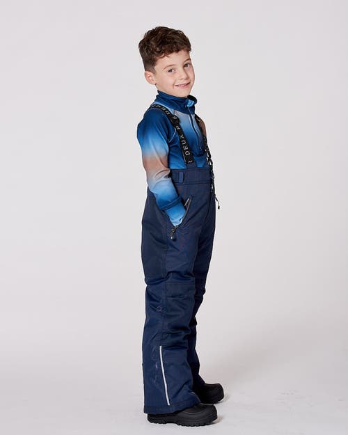 Deux Par Deux Kids Gender Inclusive Solid Play Snow Pants In Blue