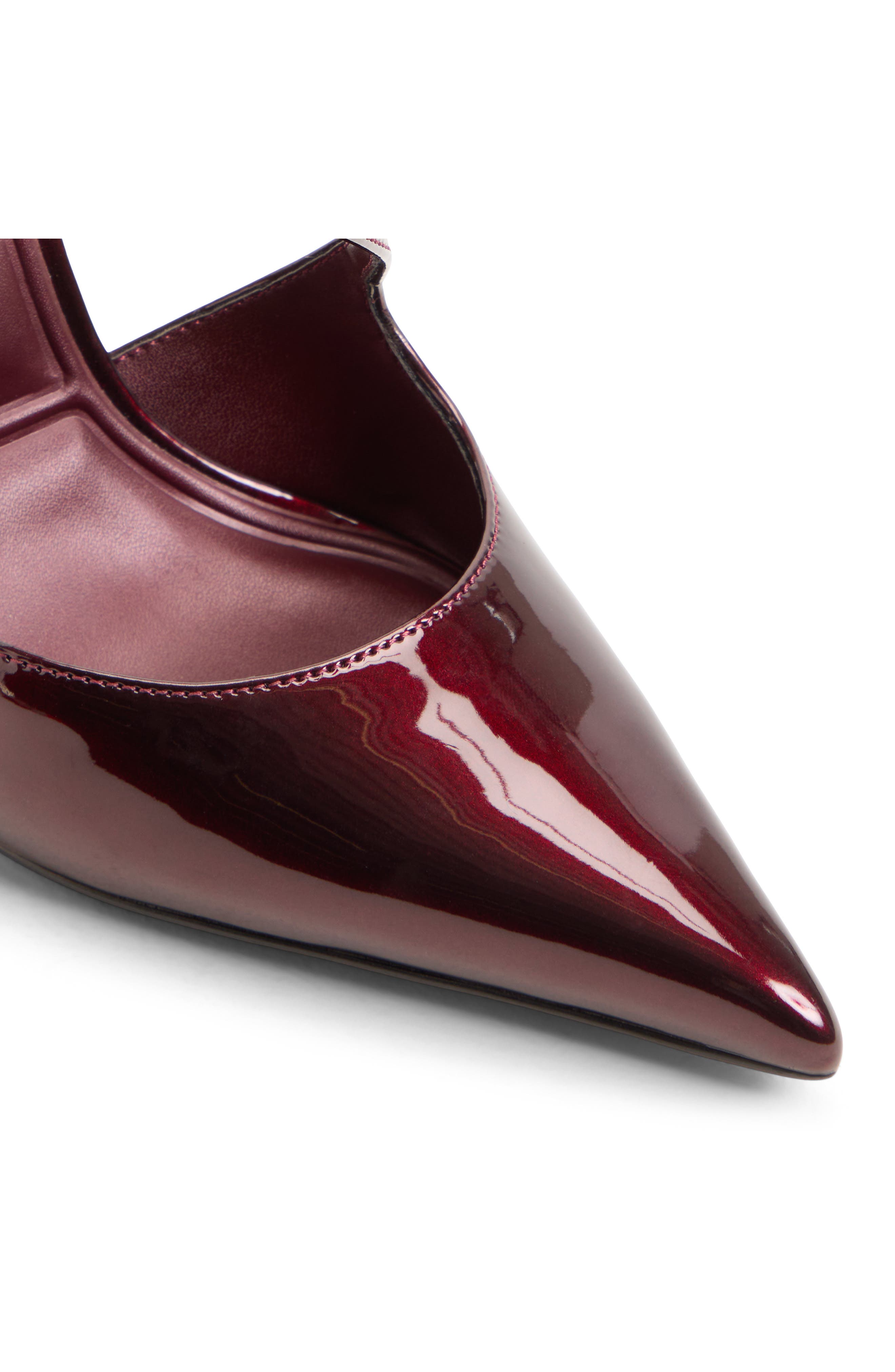 Janinne Pointed Toe d'Orsay Pump, Alternate, color, DARK BROWN