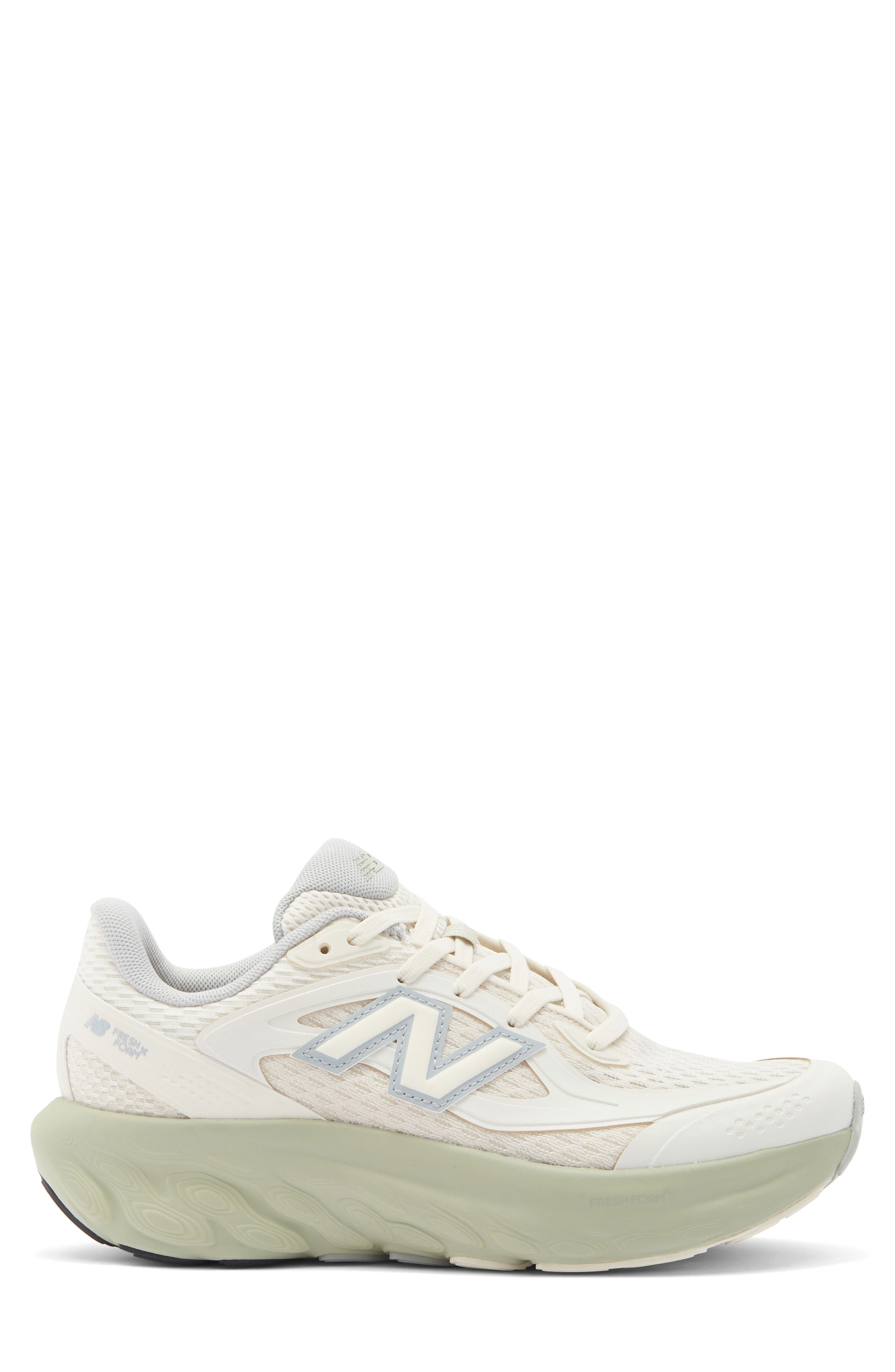 New Balance Gender Inclusive Fresh Foam Trainer Sneaker, Alternate, color, Linen/ Olivine