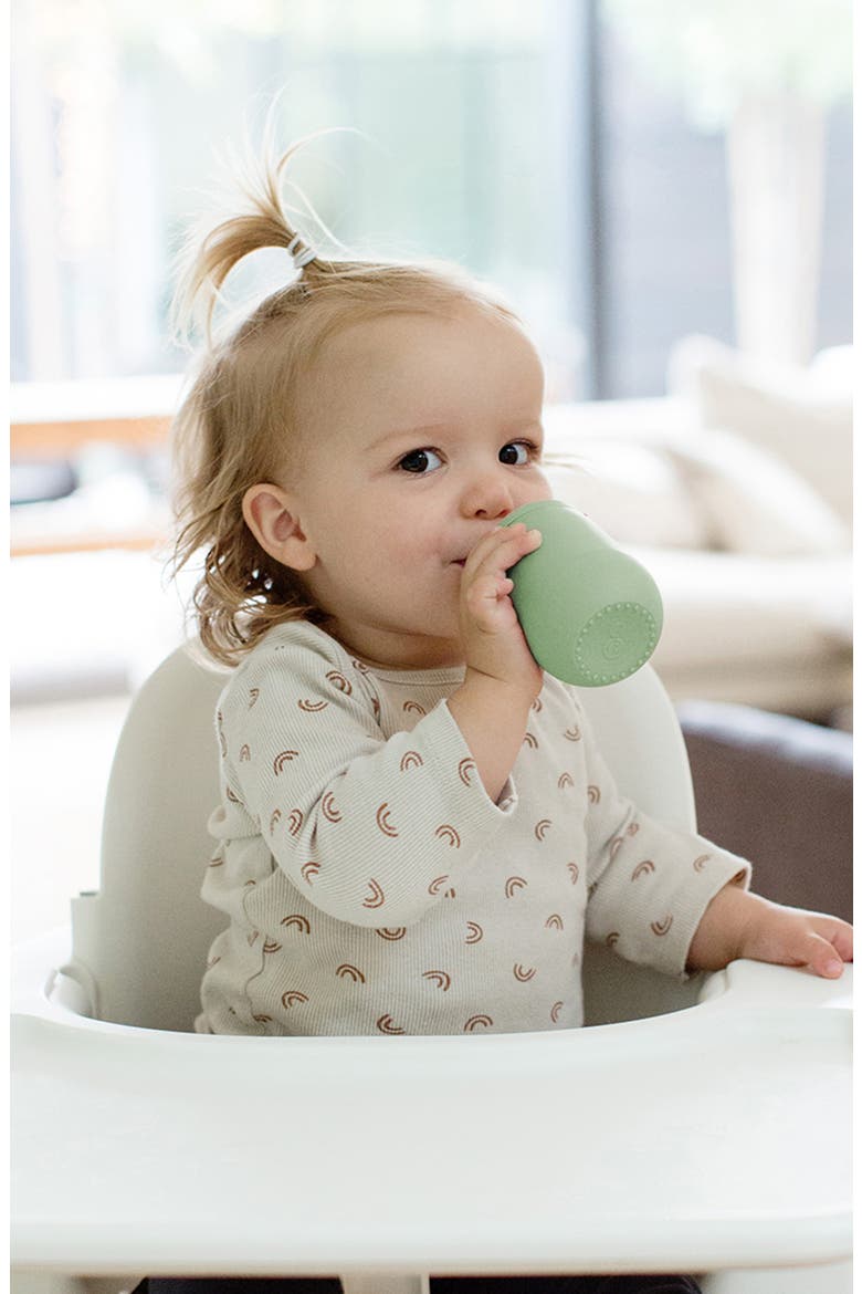Mini Cup & Straw, Alternate, color, SAGE