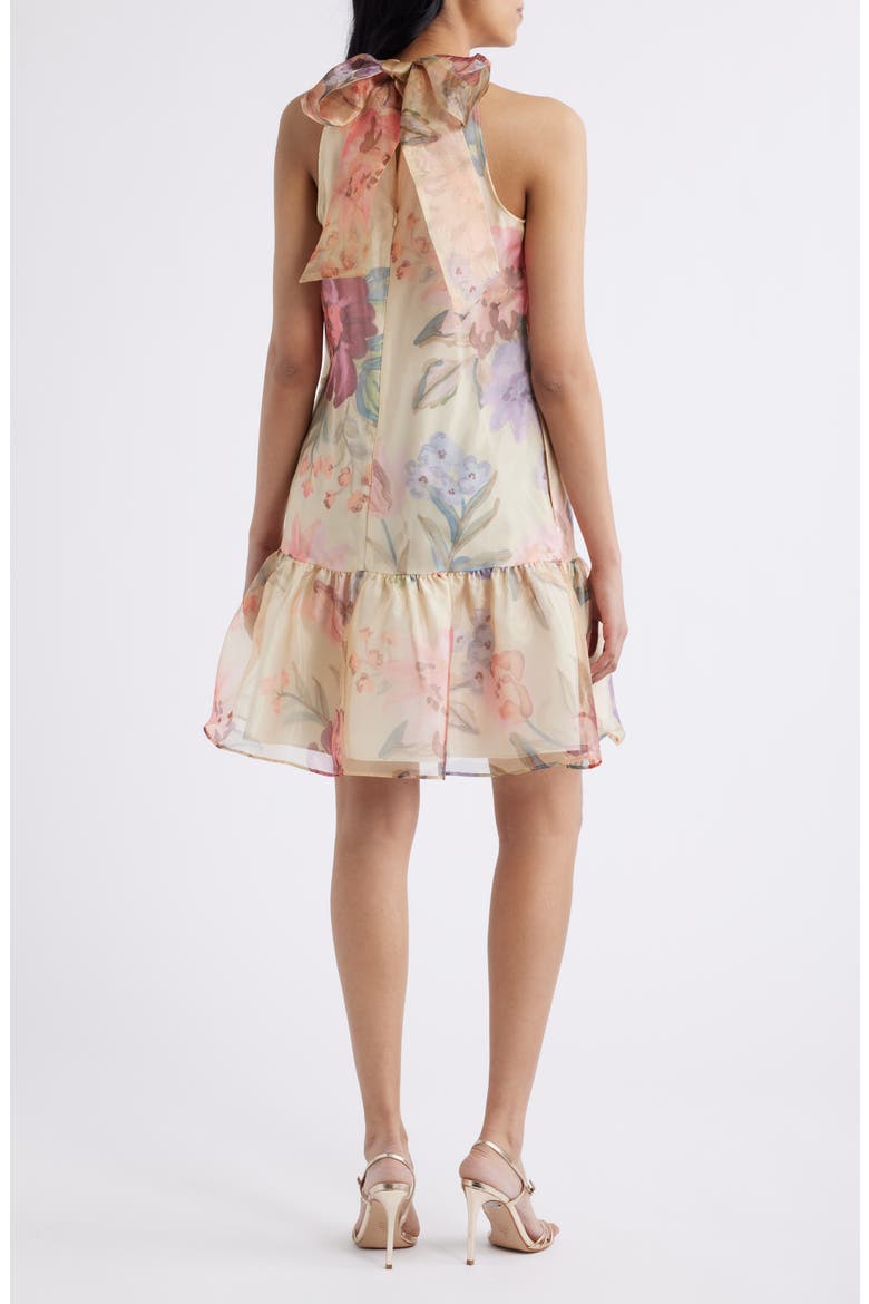 Sleeveless Ruffle Hem Organza Dress, Alternate, color, YELLOW