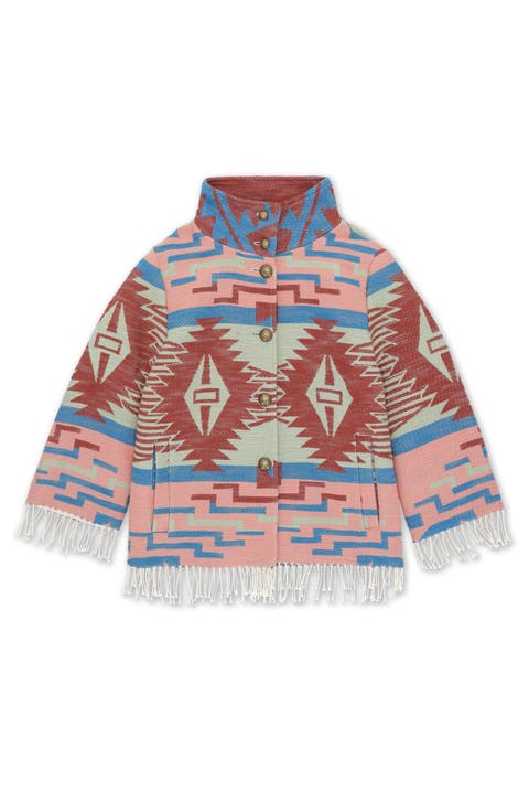 Feather Navajo Cotton Cape