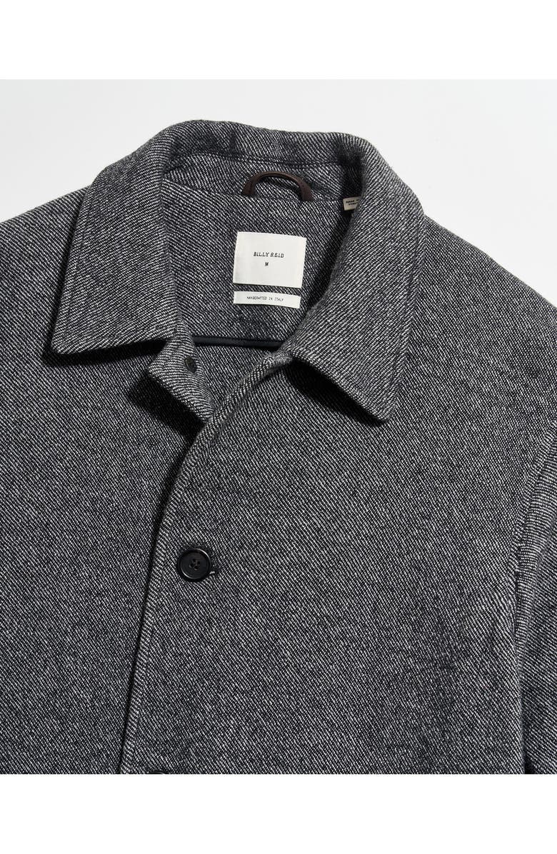 Billy Reid Ronan Wool Twill Topcoat, Alternate, color, Charcoal