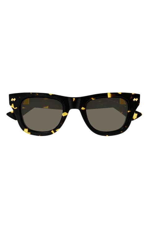 BV1486S 48mm Polarized Gradient Rectangular Sunglasses