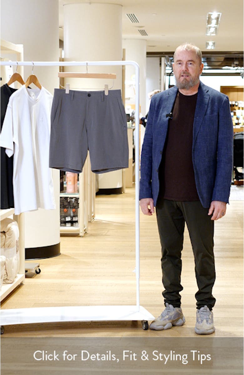 Reserve Light Check 19-Inch Water Resistant Hybrid Shorts, sales video thumbnail